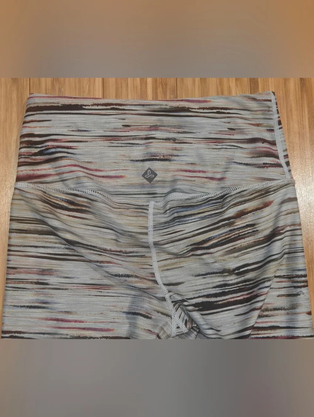 Prana Multi-Color Striped Active Leggings